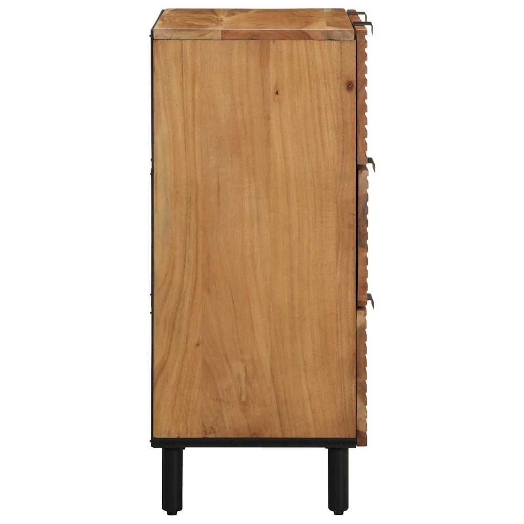 Sideboard 2 pcs Brown 60 x 33 x 75 cm Solid Acacia wood